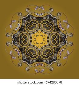 Zentangle elegant snow flake. Vector ornamental winter illustration for decoration, Christmas greeting cards, invitation template. 