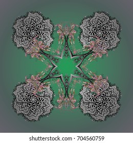 Zentangle elegant snow flake. Vector ornamental winter illustration for decoration, Christmas greeting cards, invitation template. Coloring pages.