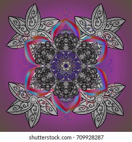 Zentangle elegant snow flake. Vector ornamental winter illustration for decoration, Christmas greeting cards, invitation template. Coloring pages.