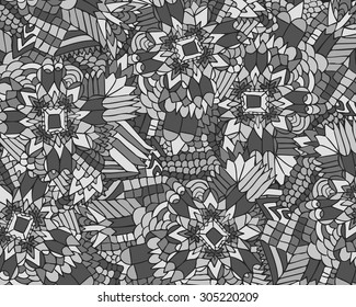 Zentangle element. Colorful ornament with zentangle shapes. Vector illustration can be used for creating backgrounds and surface textures, web design, textile cloth, cases, t-shirts and other.