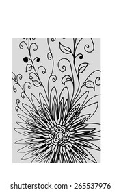 Zentangle flower vector art