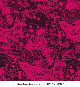 Zentangle Flowers. Seamless Pattern. New Rapport