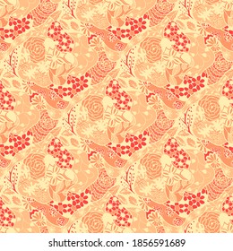 Zentangle Flowers. Seamless Pattern. New Rapport