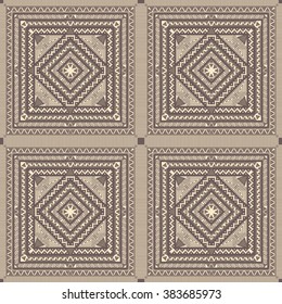 Zentangle geometric ornament background. Orient traditional ornament. Boho styled ornament