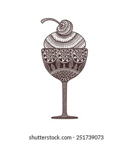 Zentangle ice cream