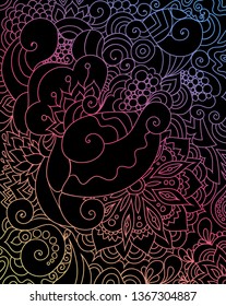 Zentangle inspired tribal ornaments 