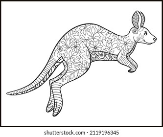 868 Kangaroo Coloring Page Images, Stock Photos & Vectors 