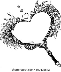 The zentangle of love
illustration for invitations, cards, greetings with best wishes.