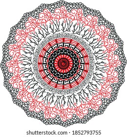 zentangle and mandala art illustration 