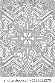Zentangle Mandala Coloring Pages For Adults