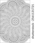 Zentangle mandala patterns for adult coloring vector