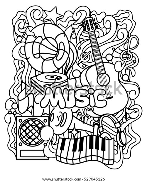 57 Coloring Book Pages Musical Instruments For Free