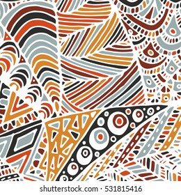Zentangle ornament. Colorful texture for backgrounds. Made by trace from personal hand drawn sketch.
