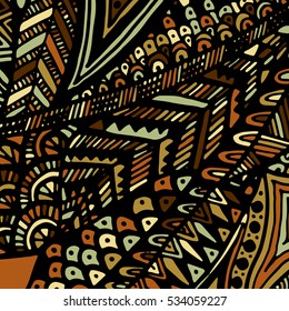 Zentangle ornament. Colorful texture for backgrounds. Made by trace from personal hand drawn sketch.