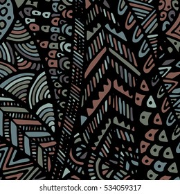 Zentangle ornament. Colorful texture for backgrounds. Made by trace from personal hand drawn sketch.