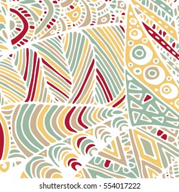 Zentangle ornament. Colorful texture for backgrounds. Made by trace from personal hand drawn sketch.