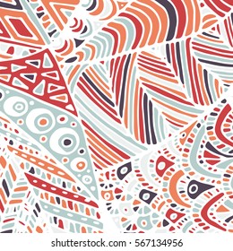 Zentangle ornament. Colorful texture for backgrounds. Made by trace from personal hand drawn sketch.