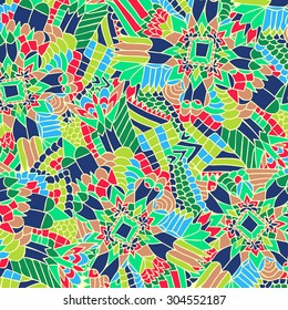 Zentangle round element. Unusual ornament with zentangle shapes and lines. Vector illustration can be used for creating backgrounds and textures, web design, cloth, cases, t-shirts and other.
