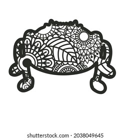 Zentangle Spider  isolated on white background. Vector illustration