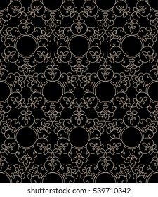 Zentangle styled geometric ornament pattern element. Orient traditional ornament. Boho styled. Abstract geometric seamless pattern elegant element for cards and invitations.