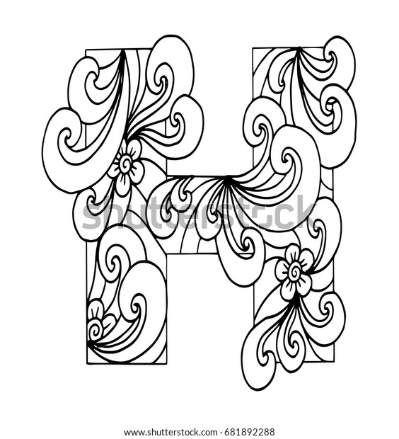 4400 Top Decorative Alphabet Coloring Pages  Images