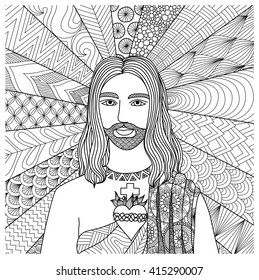 Download Jesus Christ Coloring Book Images Stock Photos Vectors Shutterstock