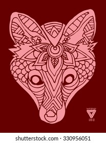 zentangle tiger vector illustration