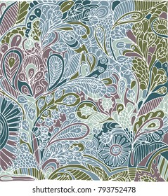 Zentangle vector colorful pattern. Abstract illustration.