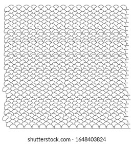 Zentangle wavy seamless pattern. Doodle black and white abstract vector background.