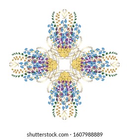 Zentangle winter snowflake for Christmas, New Year. Freehand artistic ethnic illustration for adult coloring pages, art therapy, bohemian tattoo, t-shirt patterned print, posters, logo Vector design.