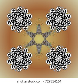 Zentangle winter snowflake for Christmas, New Year. Freehand artistic ethnic illustration for adult coloring pages, art therapy, bohemian tattoo, t-shirt patterned print, posters, logo Vector sketch.