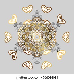 Zentangle winter snowflake for Christmas, New Year. Freehand artistic ethnic illustration for adult coloring pages, art therapy, bohemian tattoo, t-shirt patterned print, posters, logo Vector sketch.