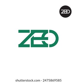 ZEO Logo Buchstabe Monogram Design