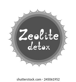 Zeolite detox vector illustration 