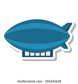 zepeling fly isolated icon vector illustration design