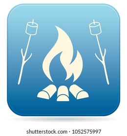 Zephyr on skewer icon. Vector illustration