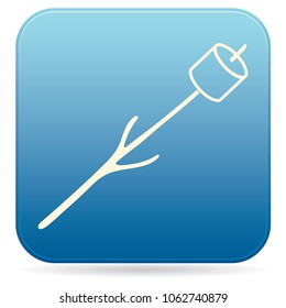 Zephyr on skewer icon. Vector illustration