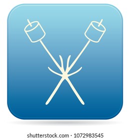 Zephyr on skewer icon. Vector illustration

