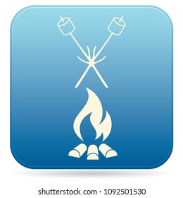 Zephyr on skewer icon. Vector illustration