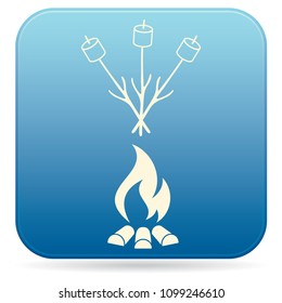 Zephyr on skewer icon. Vector illustration