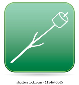Zephyr on skewer icon. Vector illustration