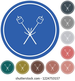 Zephyr on skewer icon. Vector illustration
