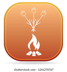 Zephyr on skewer icon. Vector illustration