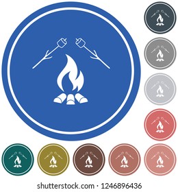 Zephyr on skewer icon. Vector illustration

