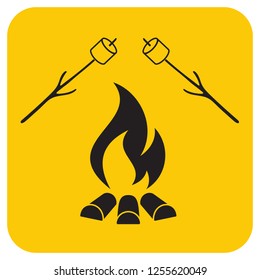 Zephyr on skewer icon. Vector illustration