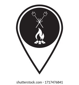 Zephyr on skewer icon. Vector illustration

