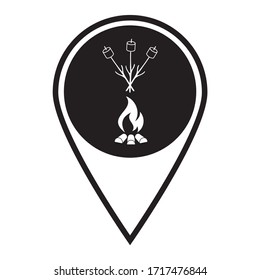 Zephyr auf Skewer-Symbol. Vektorillustration

