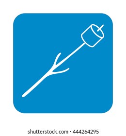 Zephyr on skewer icon. Vector illustration

