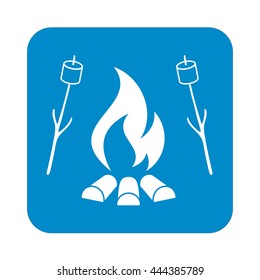 Zephyr on skewer icon. Vector illustration

