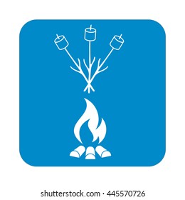 Zephyr on skewer icon. Vector illustration